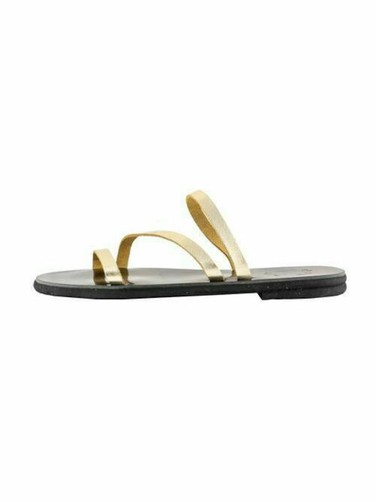 Dalis Leder-Sandalen Leder-Strifto-112-G-GOLD