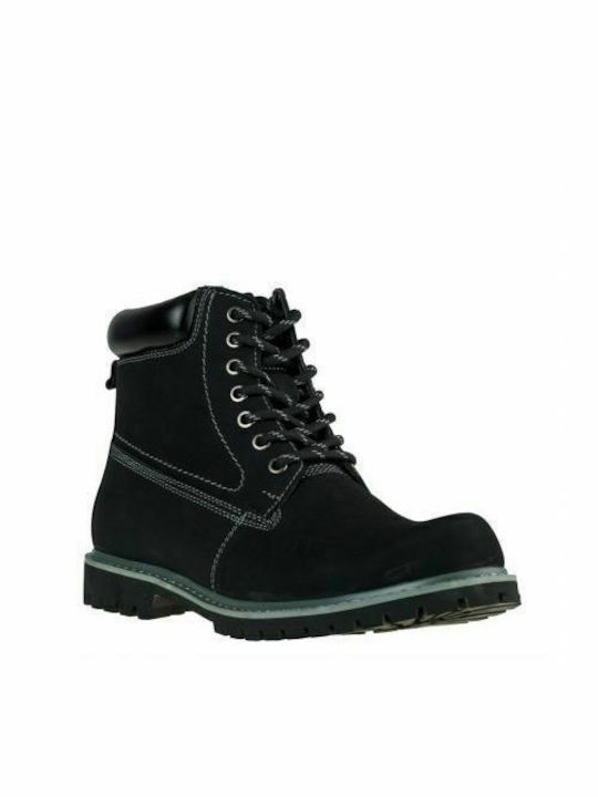 Ego Shoes-Cizme de alergare din piele pentru bărbați-G69-08474-34-Negru