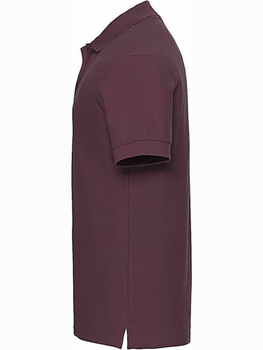 Russell Europe Ανδρικό Διαφημιστικό T-shirt Κοντομάνικο Burgundy