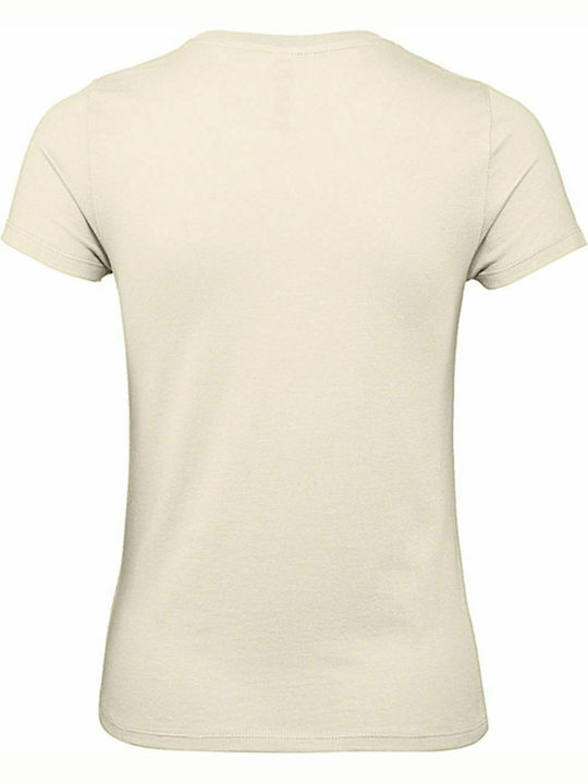 B&C E150 Γυναικείο Διαφημιστικό T-shirt Κοντομάνικο Natural