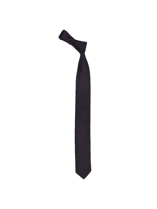 Hugo Boss Ανδρική Γραβάτα Μεταξωτή με Σχέδια σε Μαύρο Χρώμα