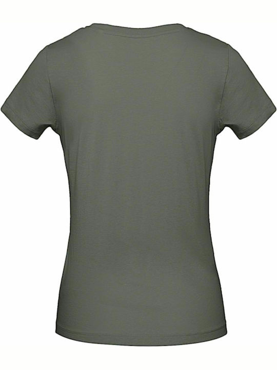 B&C Inspire Women's Short Sleeve Promotional T-Shirt Millennial Khaki