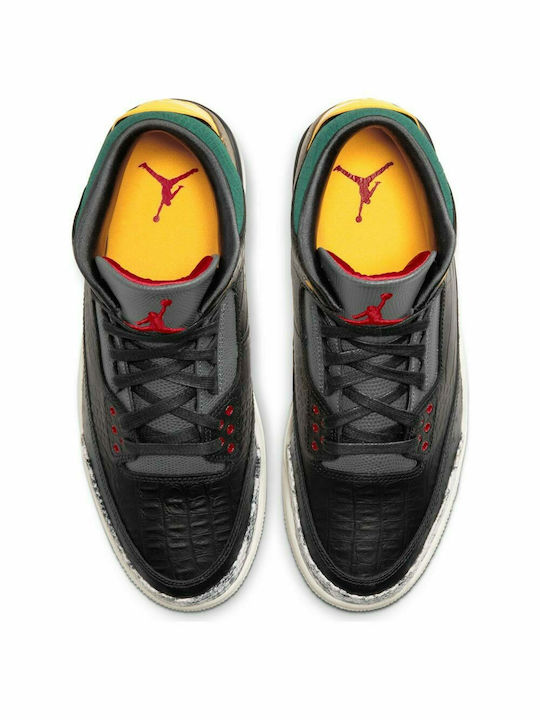 Air  3 Retro Ανδρικά Μποτάκια Black / Dark Mocha / Rope / Multi Color