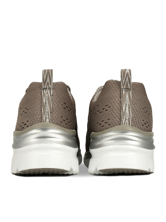 Statement Piece Damen Anatomisch Sneakers Beige