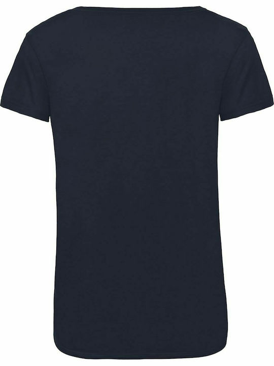 B&C Triblend Γυναικείο Διαφημιστικό T-shirt Κοντομάνικο Navy