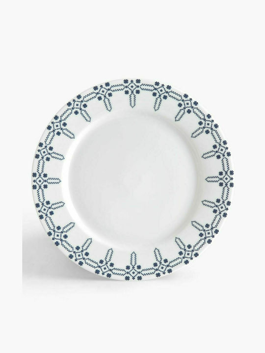 Ionia Kythera Serving Platter made of Porcelain White with Diameter 30cm Ionia Kythera Serving Platter made of Porcelain White with Diameter 30cm