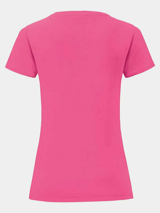 Fruit of the Loom Iconic 150 Women's Short Sleeve Promotional T-Shirt Fuchsia