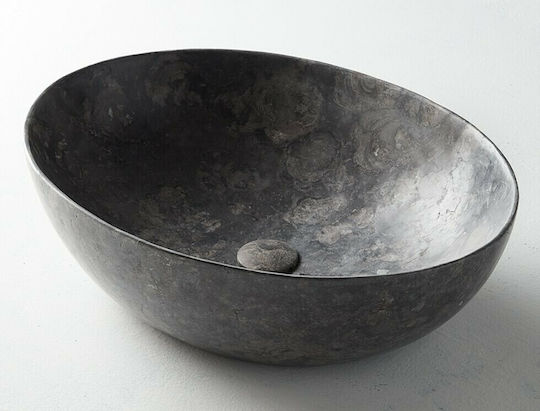 Fossil Malin Επικαθήμενος Νιπτήρας Μαρμάρινος 55x41x16cm Fossil Malin Επικαθήμενος Νιπτήρας Μαρμάρινος 55x41x16cm