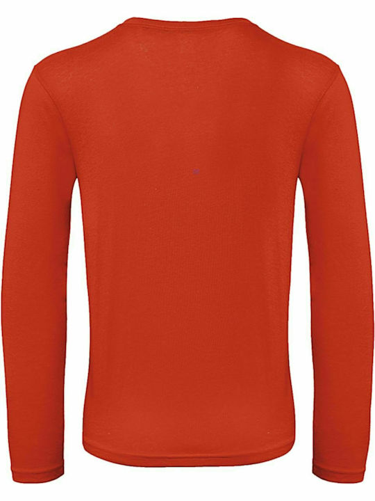 B&C Inspire LSL Men's Long Sleeve Promotional Blouse Fire Red