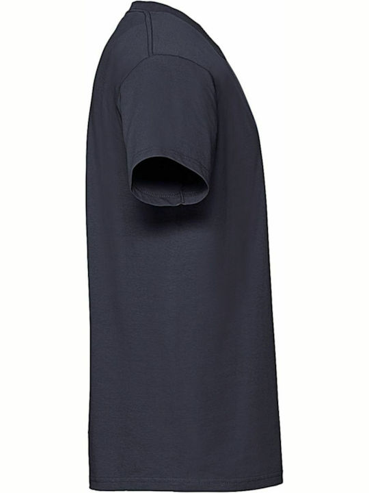 Fruit of the Loom Ringspun Premium T Ανδρικό Διαφημιστικό T-shirt Κοντομάνικο Deep Navy