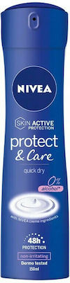 Nivea Protect & Care Quick Dry Anti-perspirant Αποσμητικό 48h σε Spray 150ml