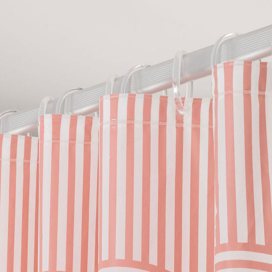 Sealskin Brave Κουρτίνα Μπάνιου 180x200 cm Pink
