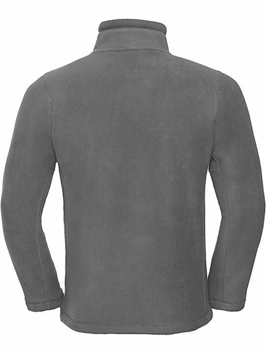 Russell Europe Men's Long Sleeve Promotional Cardigan Gray