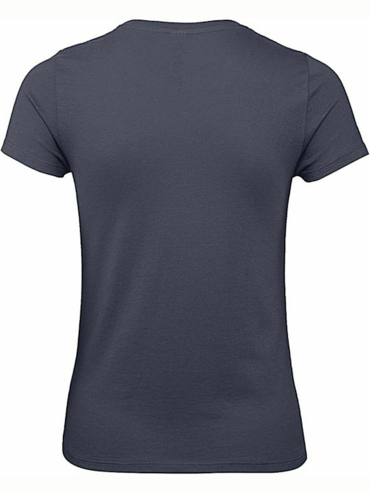 B&C E150 Women's Short Sleeve Promotional T-Shirt Navy