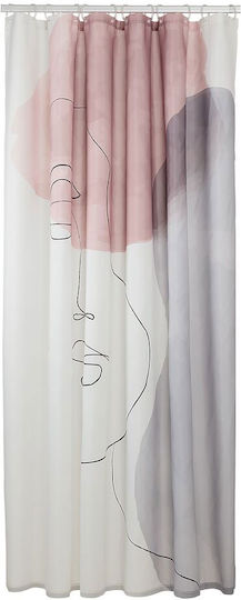 Sealskin Made Душ завеса Тъканна 180x200см Розов Sealskin Made Душ завеса Тъканна 180x200см Розов