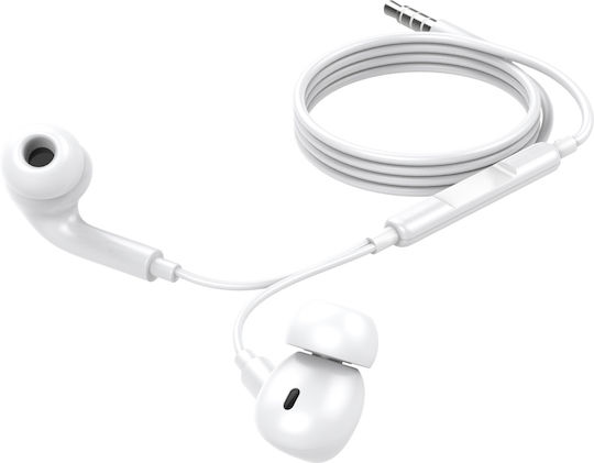 Leewello EJ-035 In-Ear Freihändig Kopfhörer mit Stecker 3.5mm Weiß
