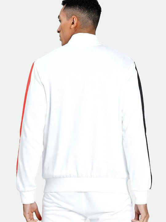 Puma Men's Sweatshirt Jacket with Pockets White