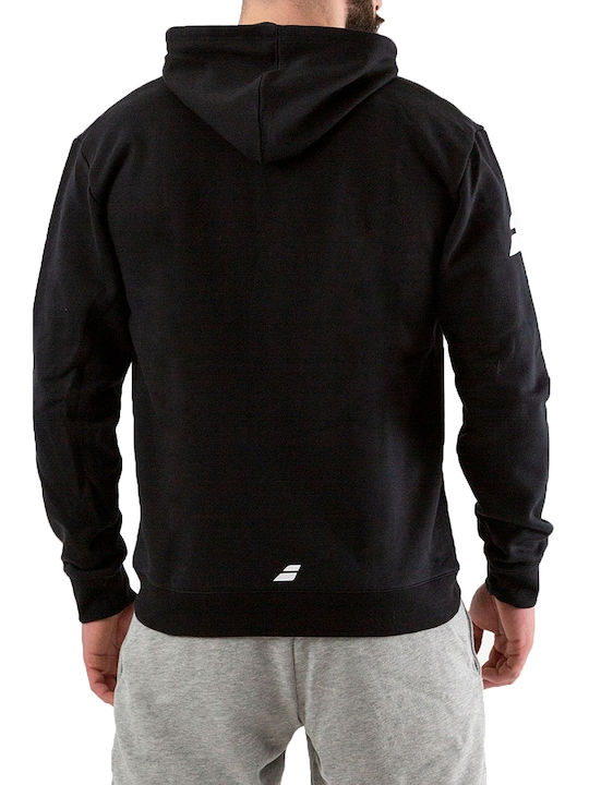 Babolat Men's Sweatshirt with Hood and Pockets Black