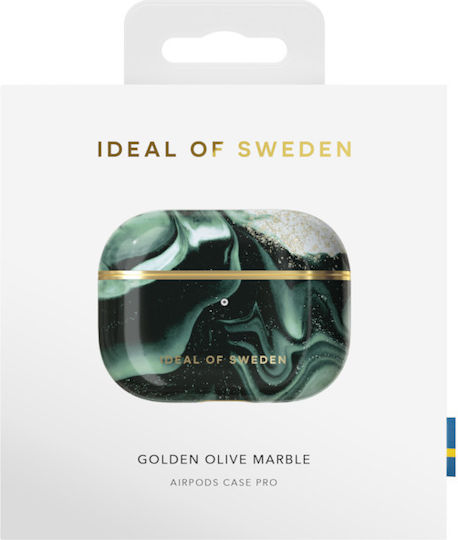iDeal Of Sweden Printed Plastic Case Golden Olive Marble for Apple AirPods Pro