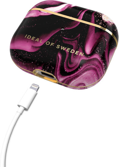 iDeal Of Sweden Bedruckte Kunststoffhülle Golden Ruby Marble für Apple AirPods 3