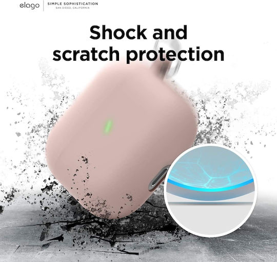 Elago Liquid Hybrid Silicone Case with Keychain Lovely Pink for Apple AirPods 3