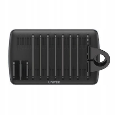 Unitek Charging Stand with 3 USB-A Ports and 3 USB-C Ports 120W Power Delivery in Black color (6-Port & USB-C Cable & USB-C to Lightning Cable)