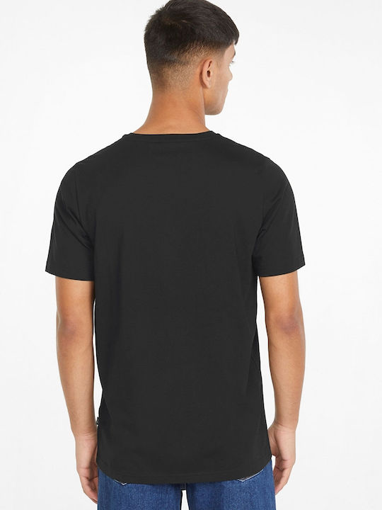 Puma Box T-shirt Bărbătesc cu Mânecă Scurtă Negru