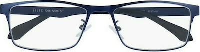 Silac 7306 Herren Lesebrille +1.50 Blue Metal 7306