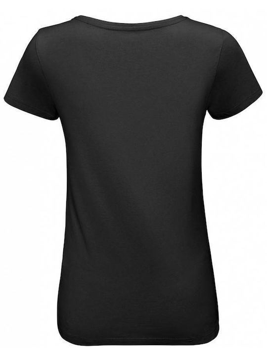 Sol's Martin Women's Short Sleeve Promotional T-Shirt Black 02856-312