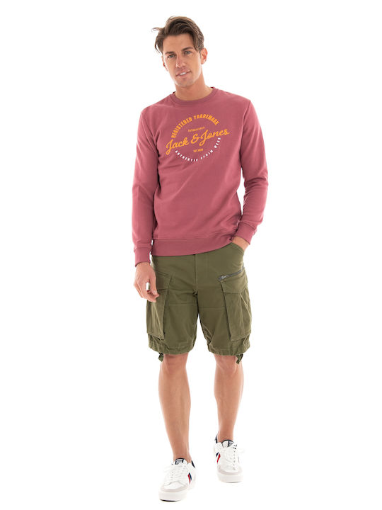 Jack & Jones Herren Sweatshirt Raspberry