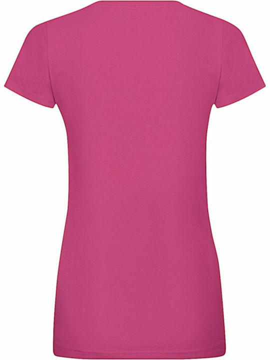 Fruit of the Loom Sofspun T Werbe-T-Shirt in Fuchsie Farbe 0614140