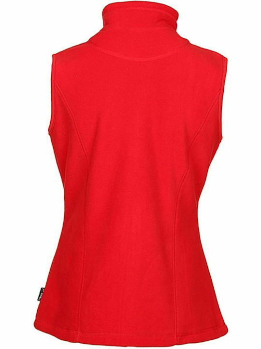 Stedman Women's Sleeveless Promotional Cardigan Red