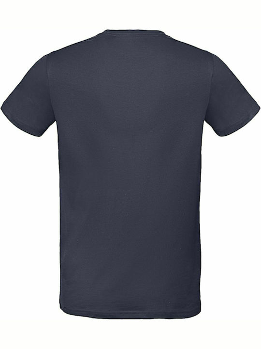 B&C Inspire Plus Ανδρικό Διαφημιστικό T-shirt Κοντομάνικο Urban Navy