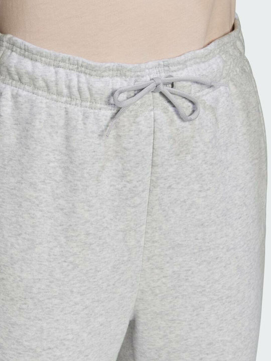 High Waist Sweatpants Jogger Fleece Gray
