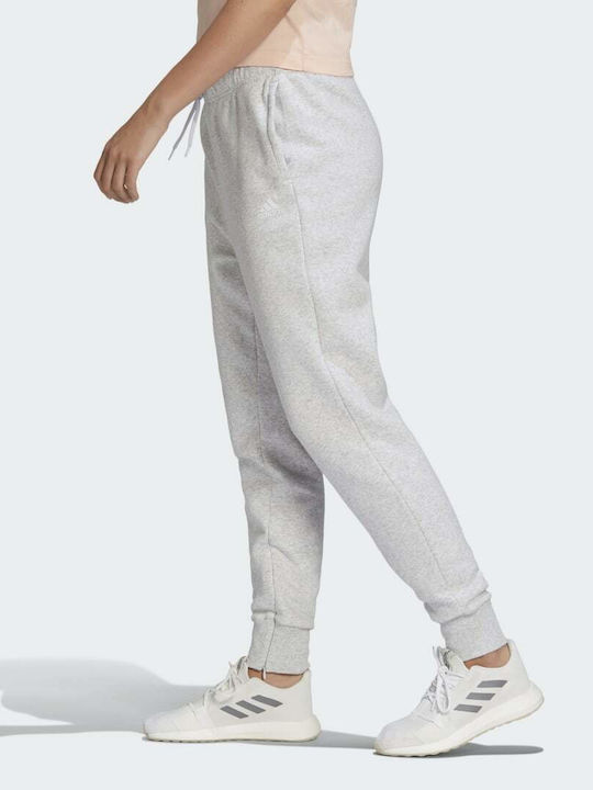 High Waist Sweatpants Jogger Fleece Gray