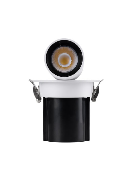 GloboStar Virgo-S Einzel LED Natürliches Weiß Spot in Weiß Farbe