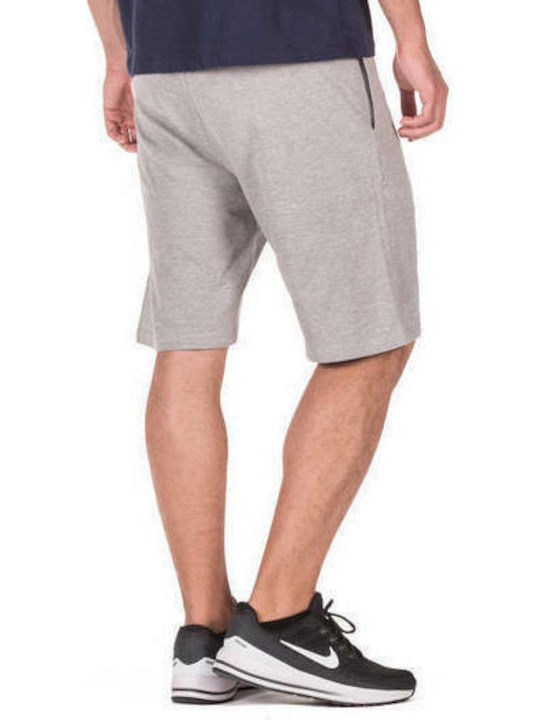 Body Action Men's Athletic Shorts Light Grey Melange