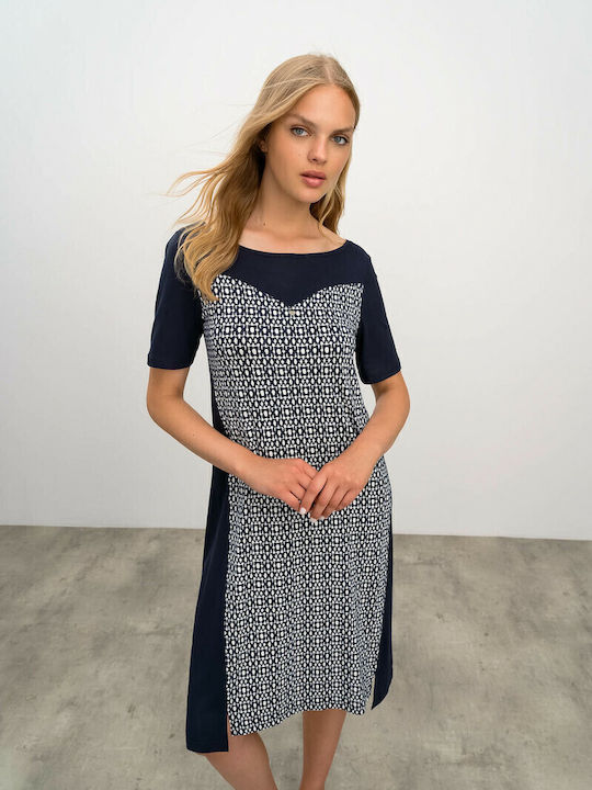 Vamp Damen Maxi Kleid Strand Marineblau