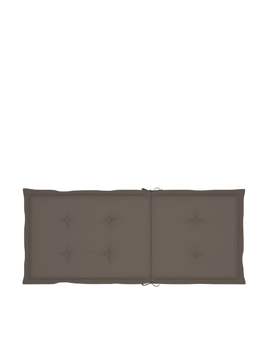 Schaukelstuhl Bamboo Coffee mit Kissen 66x86x105εκ.