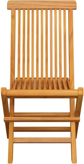 Outdoor Chair Wooden Teak / Bordeaux with Cushion 8pcs 47x60x89cm