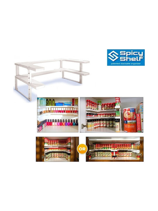 Verk Group Spicy Shelf Органайзери за подправки Пластмасови Бели