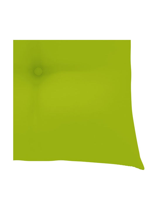 Scaun de exterior Lemn Natural - Verde strălucitor cu pernă 2buc 50x53x90cm