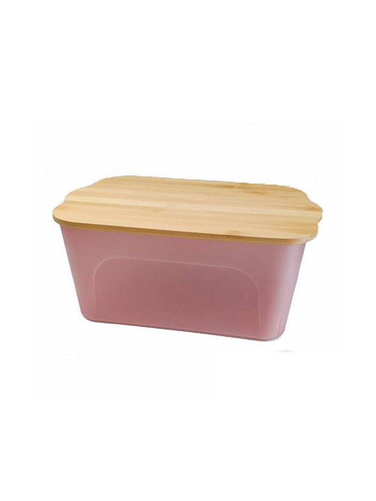 Sidirela Plastic Storage Box with Lid Pink 45x30x24cm