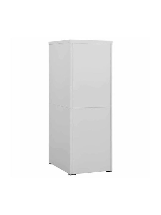 Чекмеджета Офис Метална с заключващ механизъм и 4 чекмеджета Light Grey 46x62x133см