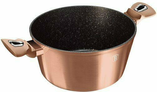 Berlinger Haus Metallic Line Дълбока Тенджера от Алуминий 2.5лт / 20см Rose Gold