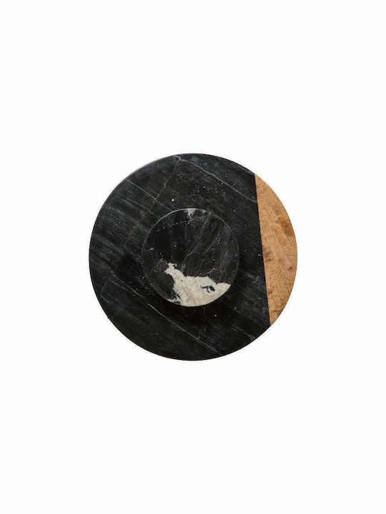 Atmosphera Marble Πλατώ Σερβιρίσματος Πίτσας Περιστρεφόμενο Ξύλινο 30x30εκ.