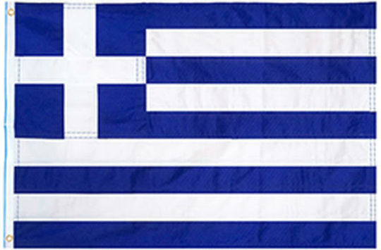 Flag of Greece Cotton with Metal Rings 100x70cm