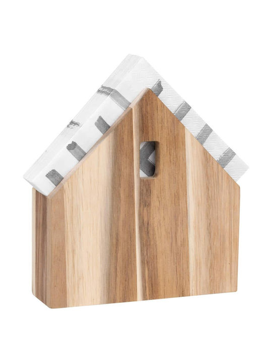 Raeder Wooden Napkin Holder House Small Brown RD0014487