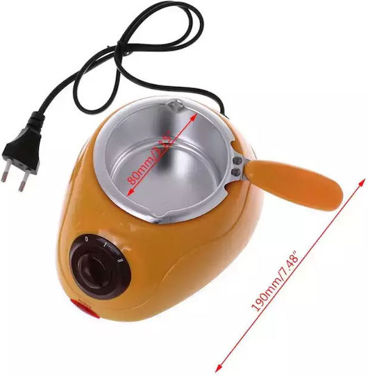 Vas pentru Fondue Electric 2 Persoane Galben 25W 19x14.5x10buc