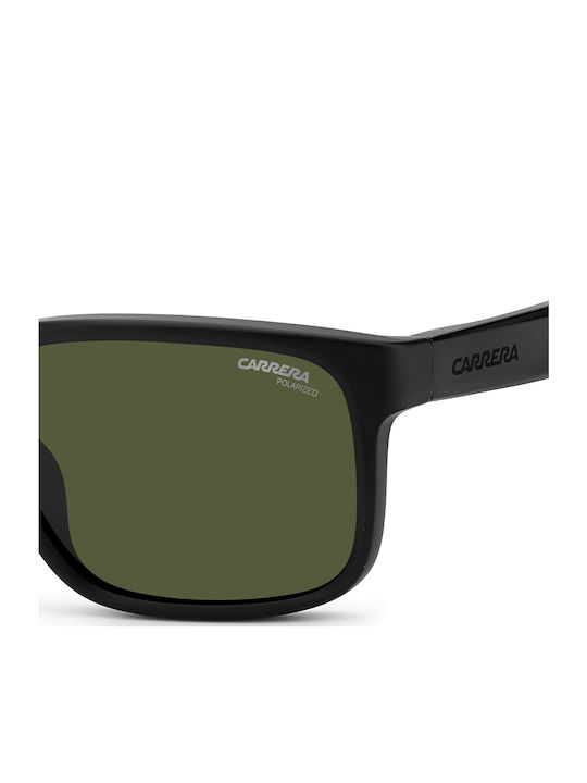 Carrera Unisex Sunglasses With Black Horn-Rimmed Frame And Grey Polarized Lens CARDUC 001/S 003UC
